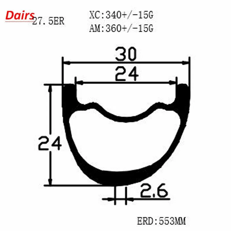 27.5er 30x24mm