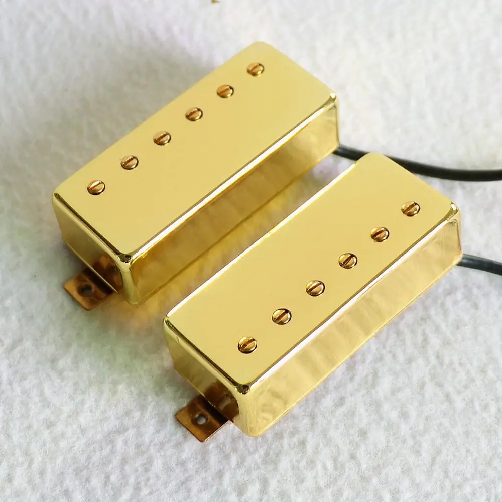 Хромированная Золотая крышка открытый стиль Alnico магнит мини гитара Пикап хамбакинг электрогитара звукосниматели гитарные части
