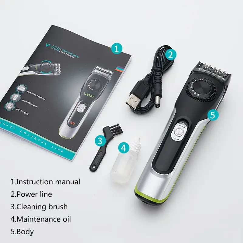 Usb зарядка электрическая машинка для стрижки волос Мужская масляная голова стрижка Push портативные фейдеры