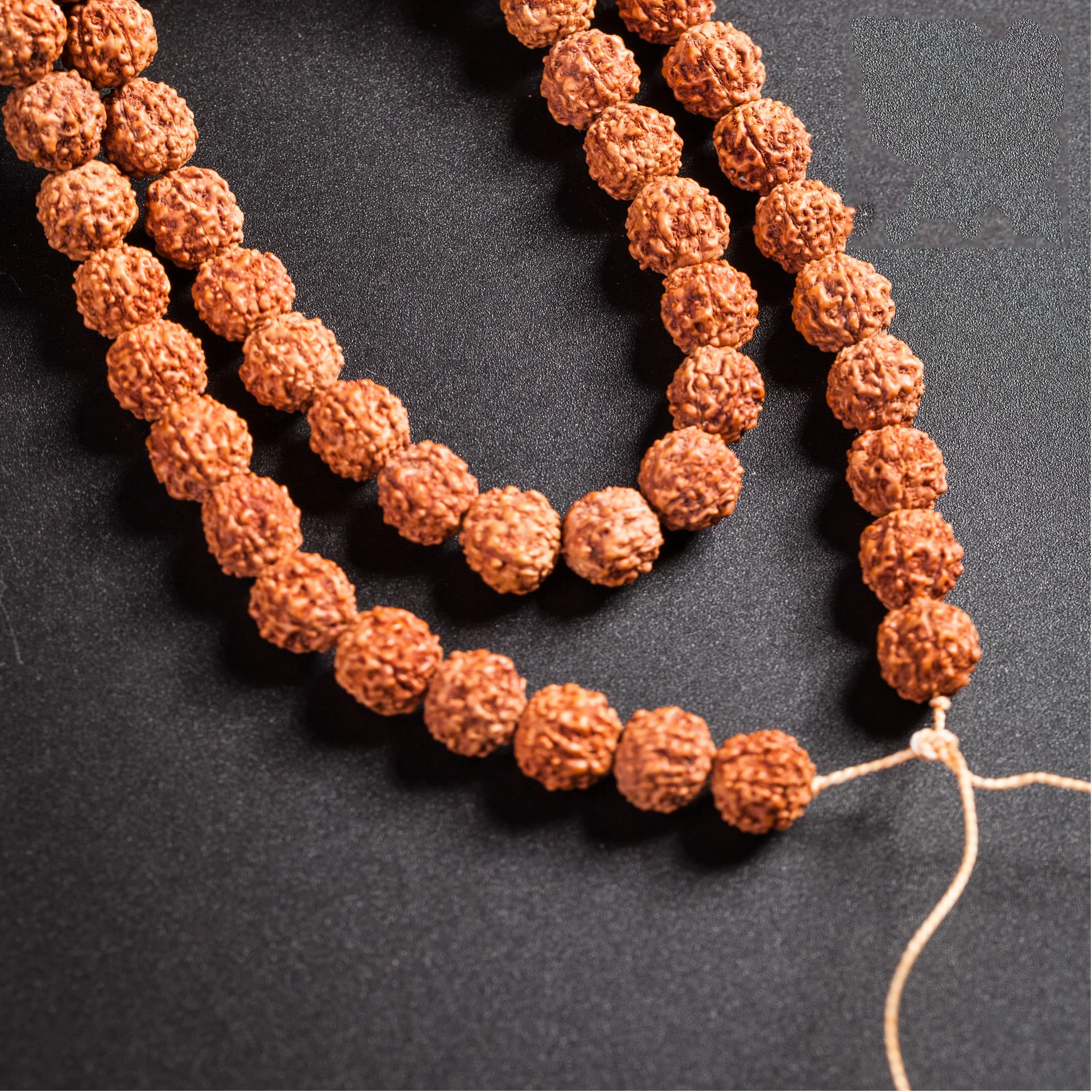 Natural Rudraksha Mala 108 Beads 5/7/9mm Mala Prayer Meditation Buddhist for Necklaces Meditation Practice Bracelet Accessories