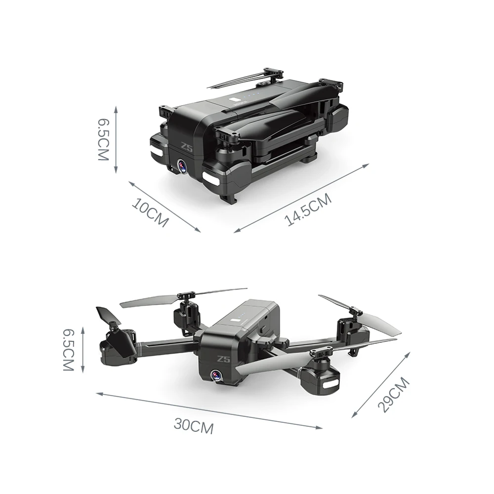 SJ R/C Z5 1080P широкоугольная камера Wifi FPV RC Дрон gps авто возврат жестов фото RC Квадрокоптер вертолет 20 минут время полета