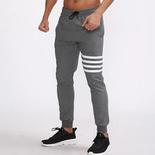 Брендовые мужские дышащие штаны для пробежек, для спортзала, для занятий спортом, качественные брюки-карандаш, хлопковые Мягкие штаны для бодибилдинга