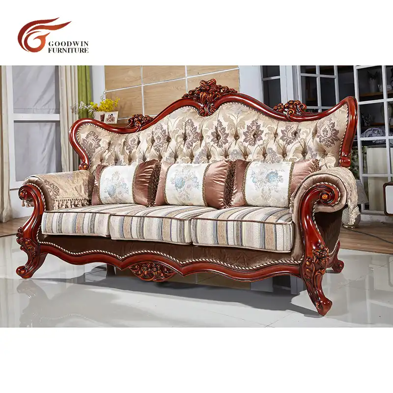 Antique Wood Frame Leather Sofa Sets Hot Sale Classic Sofa Wa538 Living Room Sofas Aliexpress