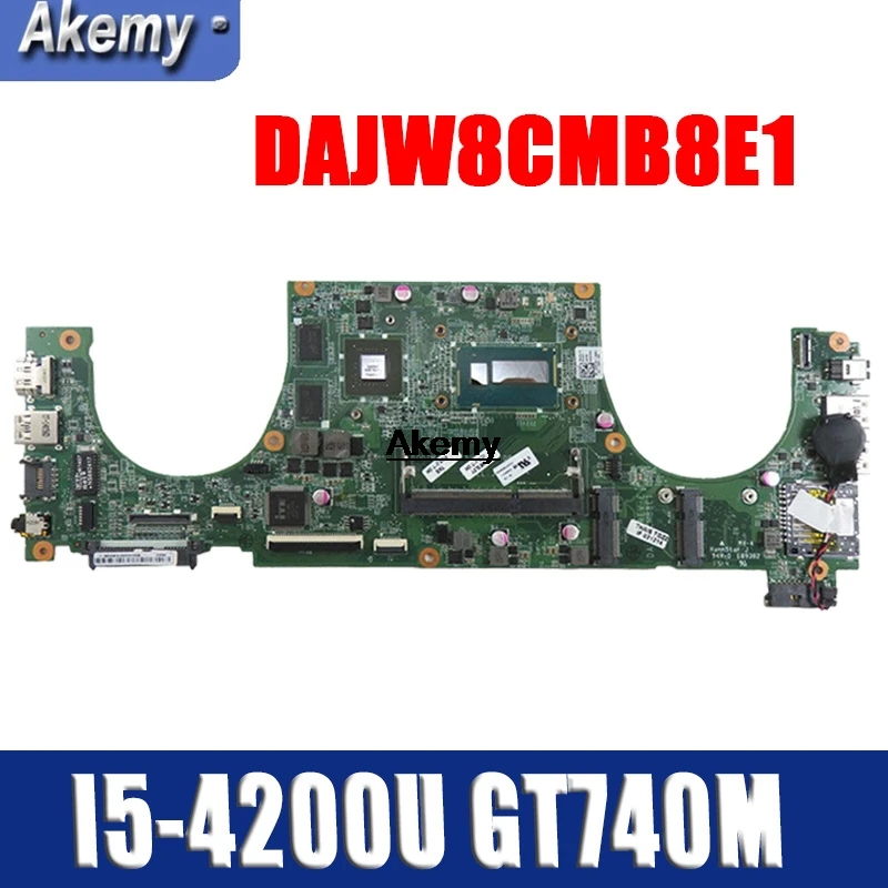 DAJW8CMB8E1 14-5470 Laptop motherboard for Dell Vostro 5470 original mainboard I5-4200U GT740M | Компьютеры и офис