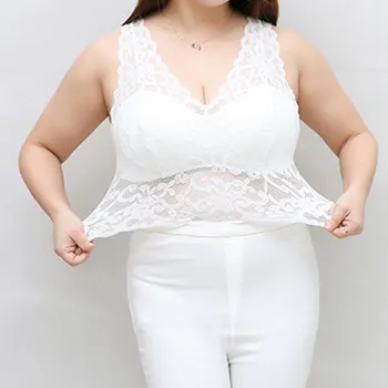 

Sexy Lace Bralette Camisoles Tank Top Women Deep V Back Cross Wirefree Underwear Sexy Lingerie Brassiere Women's Intimates LW