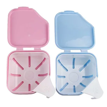 

2pcs Dental Denture Box Retainer Orthodontic Dental Case Tray & Rinsing Basket Free Shipping