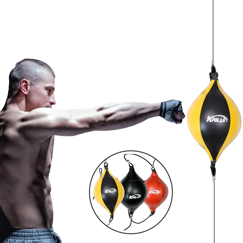 

Boxing Punching Ball Double End Boxing Speed Ball Reflex Speed Fitness Training Equipment With Muay Thai Hanging Sports