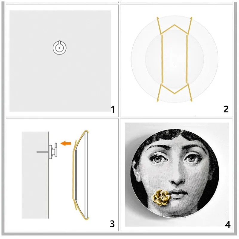 Горячая Красота иллюстрация rosenthal Piero fornasetti тарелки настенные подвесные декоративные ремесленные блюда для дома/отеля/бара/образца комнаты фон тарелка