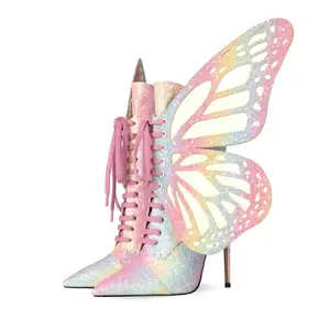 heels with wings on front