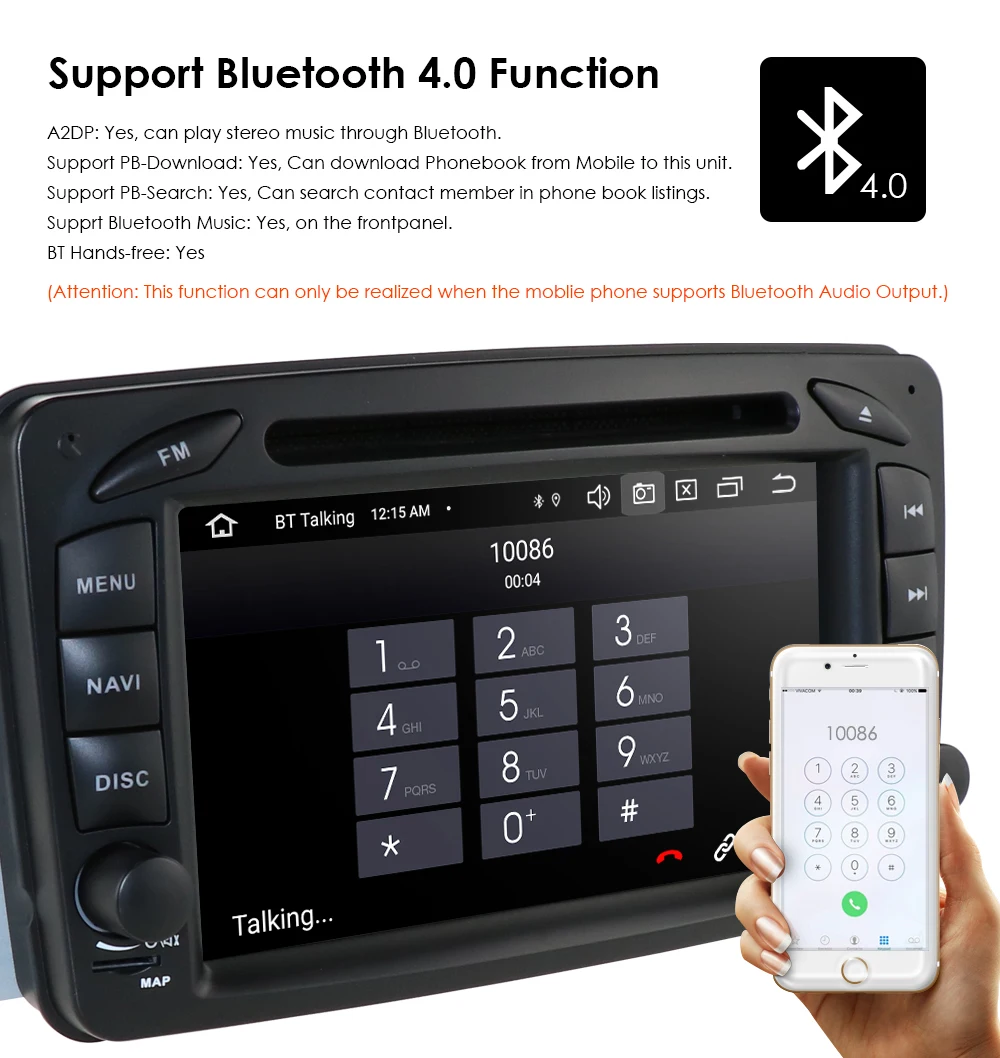 Flash Deal 2DIN Android 9.0PX5 Octa core 4GRAM+64GROM GPS Navigation for Mercedes-Benz A-W168 C-W203Viano VitoW209Support SWC WIFI 10