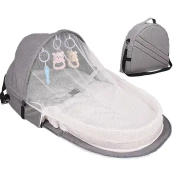

Baby Bed Travel Sun Protection Mosquito Net With Portable Bassinet Baby Foldable Breathable Infant Sleeping Basket