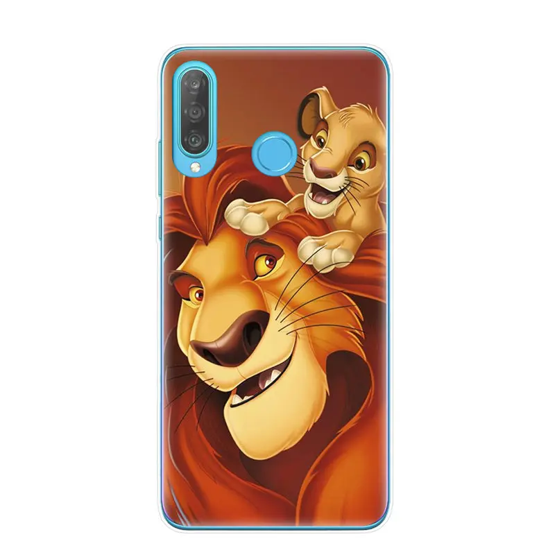 Cartoon Lion King nala simba timon Phone Cases for Huawei P30 P20 Mate 20 Lite Pro P8 P9 P10 Lite Cover Coque Etui fundas - Цвет: T3575