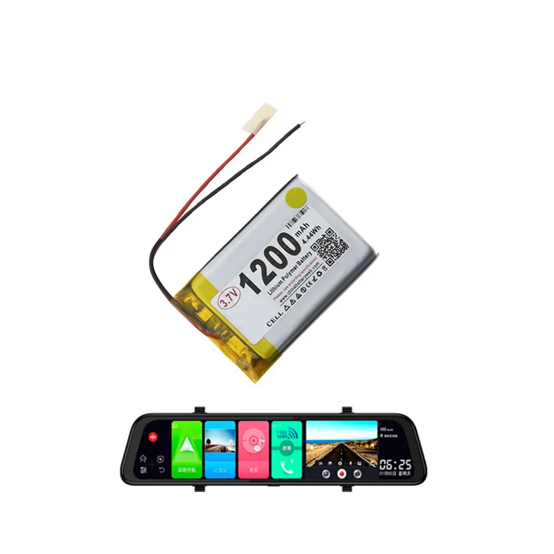 Condução do Carro 1200mah para Ado Bateria Recarregável Espelho Retrovisor Acumulador Akku D520 - Image 3