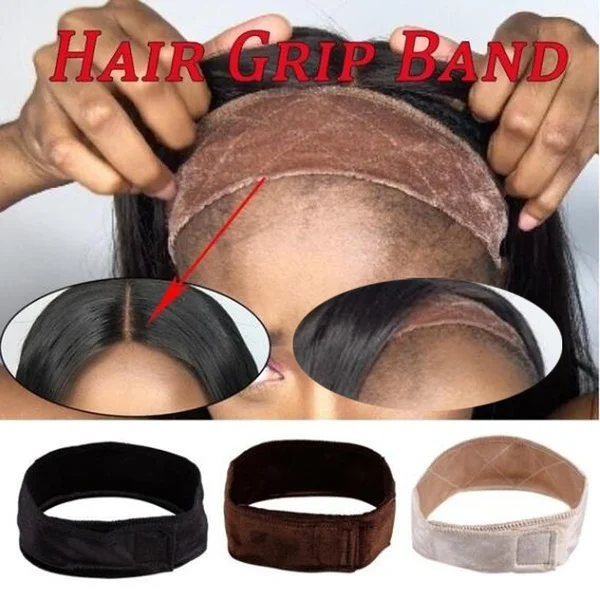 Women Non Slip Lace Wig Grip Band Adjustable Comfortable Velvet Headband Hair Scarf Gift Wig Hair Band Headband Wig Accessories head scarves
