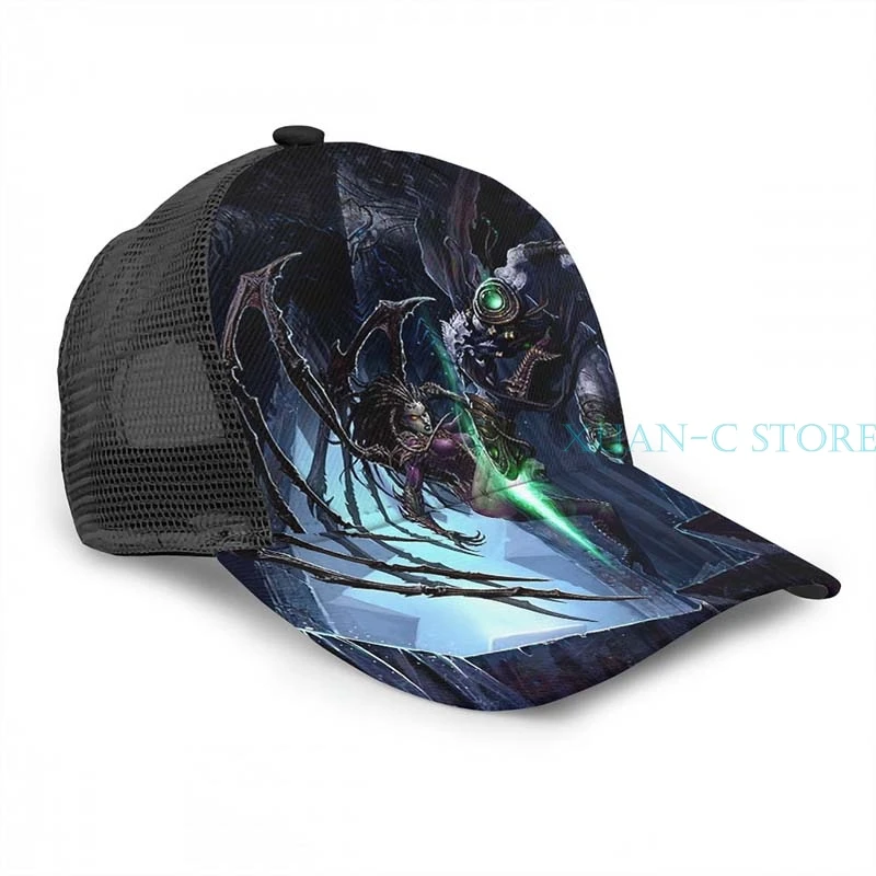 Stacплот Zeratul vs Kerrigan баскетбольная кепка мужская и женская модная черная шляпа унисекс с принтом
