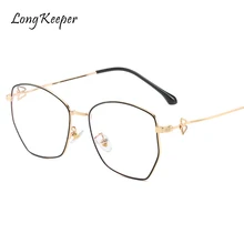 Компьютерные очки оправы для очков Анти-голубые световые очки антибликовые женские очки Полигон прозрачные линзы поддельные очки