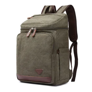 

Canvas leisure bag backpack large capacity men's outdoor sports bag student bag bookbag backpack