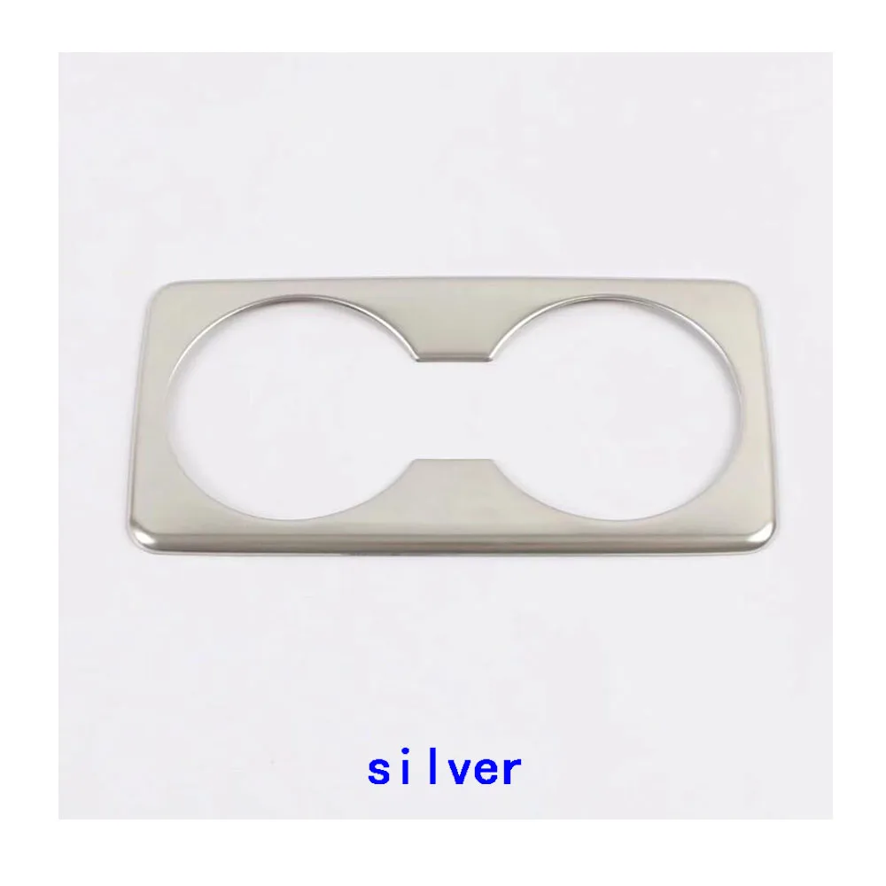 silver Для Мазда 3, Мазда 3, Axela M3,, автомобильный чехол, отделка, нержавеющая сталь, центральная консоль, подстаканник, коробка передач, подлокотник, рама, 1 шт - Название цвета: silver