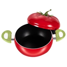 Creative Tomato Shape Soup Pot Aluminum Non-Stick Stockpot Kitchen Tool Cookware