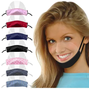 

7pc Mini Shield Washable Reusable Comfortable Mask Transparent Visual Beautiful Prints Mask Dust-proof Sunscreen Multifunction