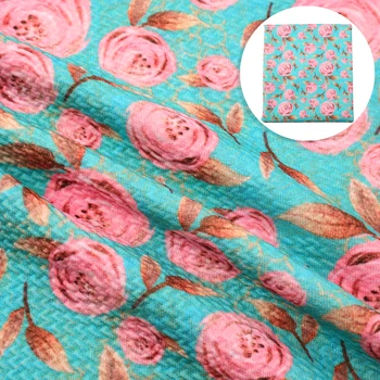 

50*140cm Flower PrintedBullet Textured Liverpool Fabric for Tissue Kids Sewing Baby Dress Sewing Bed Sheet c10299