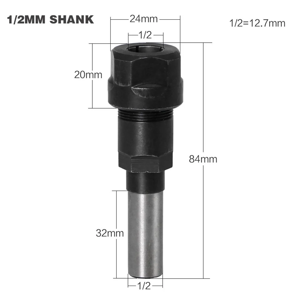 1 шт. 1/" 8 мм 1/2" хвостовик фрезы удлинитель стержня цанговый гравировальный станок расширение фрезы для дерева