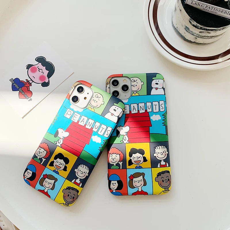 Чехлы для телефонов iphone 11Pro XS Max X XR с милым рисунком из мультфильма "Charlie Lucy", матовый мягкий чехол для iphone 11 7 8 Plus, чехлы для задней панели