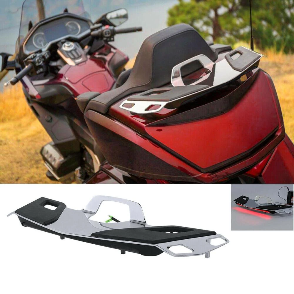 Motorcycle Rear Trunk Luggage Rack Led Brake Light For Honda Goldwing Tour Gl1800 Automatic Dct Gl1800bd 1800da 18 19 Aliexpress