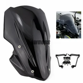 

Motorcycle Motocross Smoke Z 900 Screen Windshield Windscreen Air Deflector Bracket for Kawasaki Z900 2017 2018 2019 2020