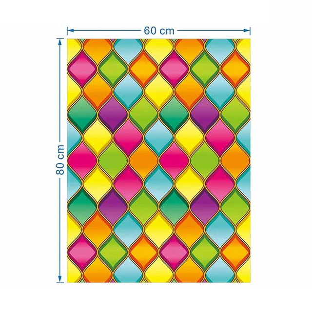 Retro Style Church Painting Art Static Cling Frosted Stained Glass Film Room Bathroom Privacy Window Stickers 18