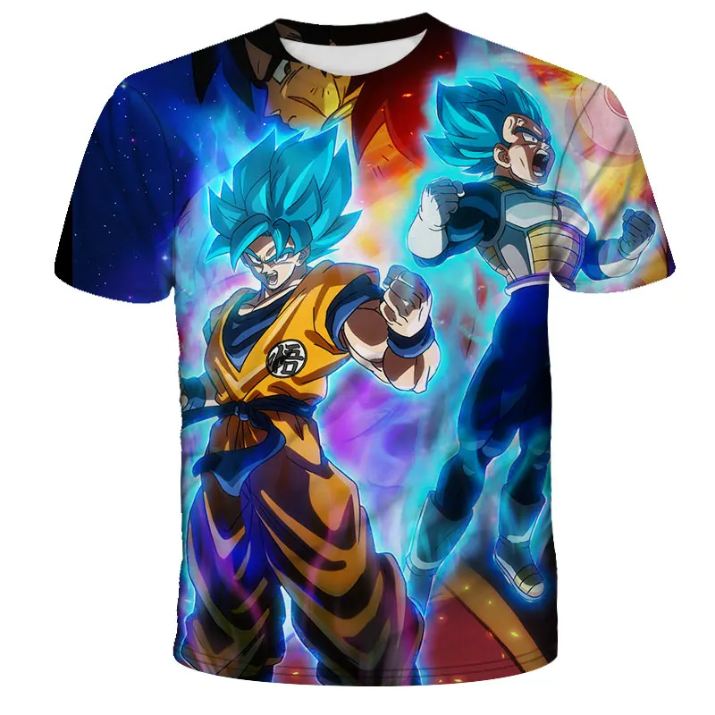 2019 новая футболка dragon ball Футболка с принтом Мужская Женская Harajuku женские