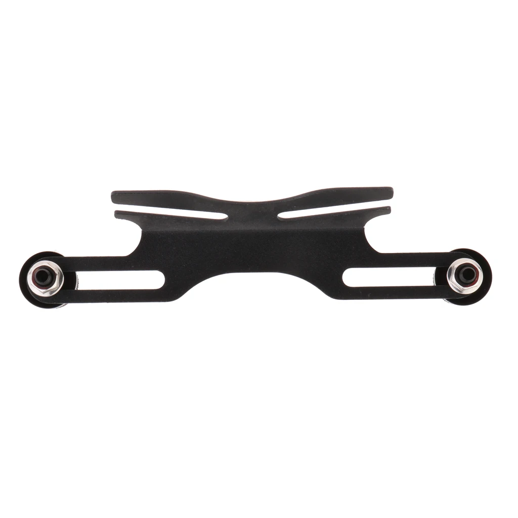 Adjustable Universal Motorcycle Cafe Racer Rear License Plate Holder Mount Bracket - Black