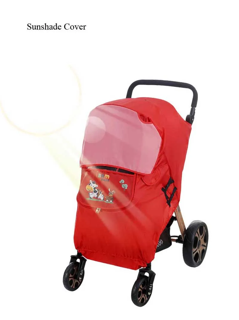 Детская теплая прогулочная коляска, универсальный ветрозащитный непромокаемый чехол с окошком для коляски, коляски, аксессуары для коляски