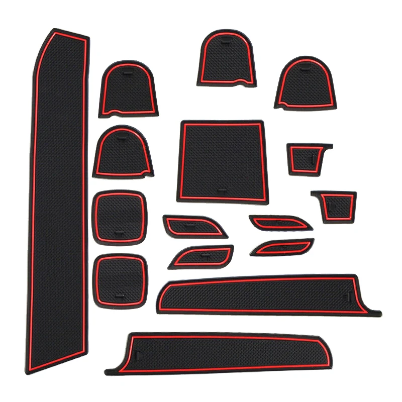 1 Set Car Interior Gate Slot Pad Gomma Antiscivolo Mat Fit Per Suzuki Swift 1.2 Sport 2011 2012 2013 2014 2015 2016 2017