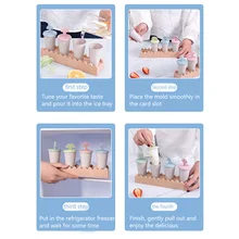 DIY ледяная палочка, форма для приготовления мороженого с лотком, многоразовые формы для фруктового сока, фруктового сока