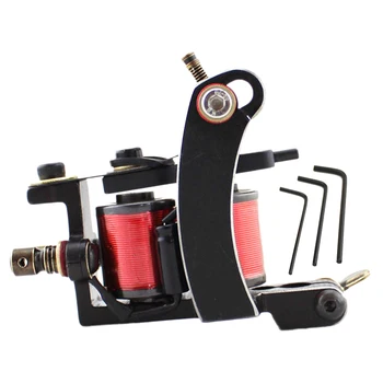 

Steel Professional Tattoo Motor Shader Liner 10 Wraps Coil Machine Body Art