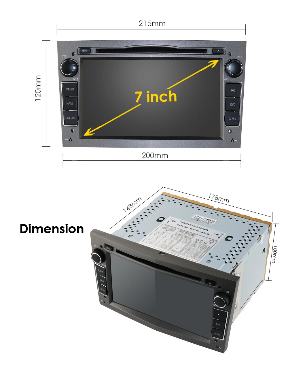 Sale 7" HIZPO 4Core Android9.0 Car DVD For Opel Vectra Antara Zefira Corsa Meriva Astra Radio GPS Multimedia Player DVR TPMS OBD DAB+ 4