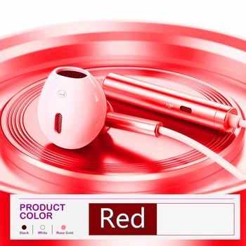 

New Wired Earphone Earbuds HIFI 3D Stereo Noise Cancelling Headset For Gamer In Ear Pain with Microphone