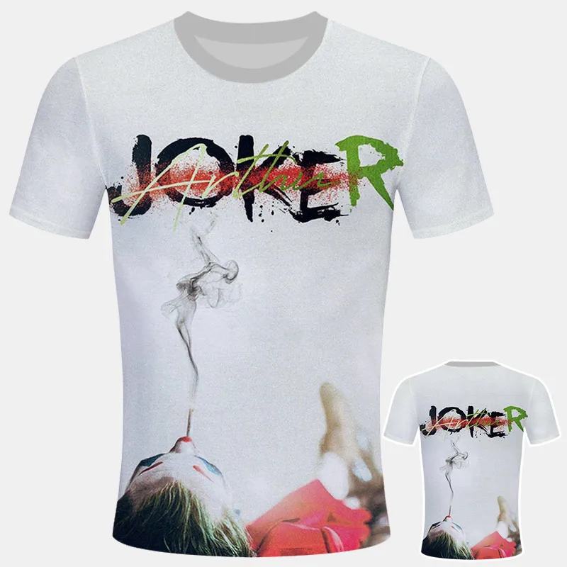 Новинка, костюм Джокера, футболка с клоуном для мужчин/wo, летняя Новинка, белая Повседневная футболка для мужчин, Harajuku, унисекс, уличная футболка с джокером - Цвет: TX-5617