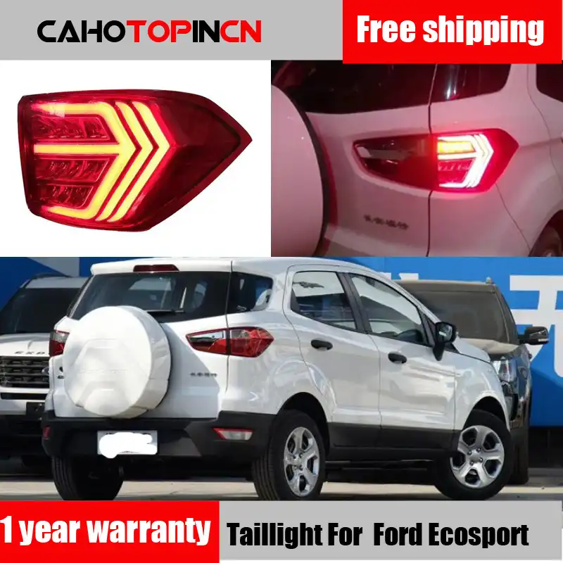 2PCS LED Tail Light For Ford Ecosport 2013 2018 2019 Car LED Rear