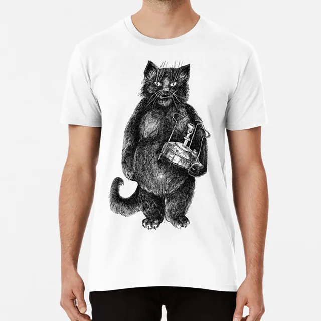 Behemoth the Cat T shirt behemoth the master and margarita hippopotamus cat novel mikhail bulgakov russian russia literature