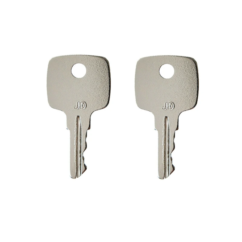 (Set Di 2) Chiave Di Accensione Per Escavatore John Deere Per Tutti I Motolivellatori Bulldozer Skidsteer