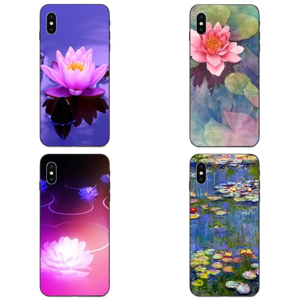TPU New Style Unique For Galaxy A10S A20S A2 Core A30S A40S A50S A70S A90 5G M10 M30S M40 Note 10 Plus Monet Garden Lotus | Мобильные