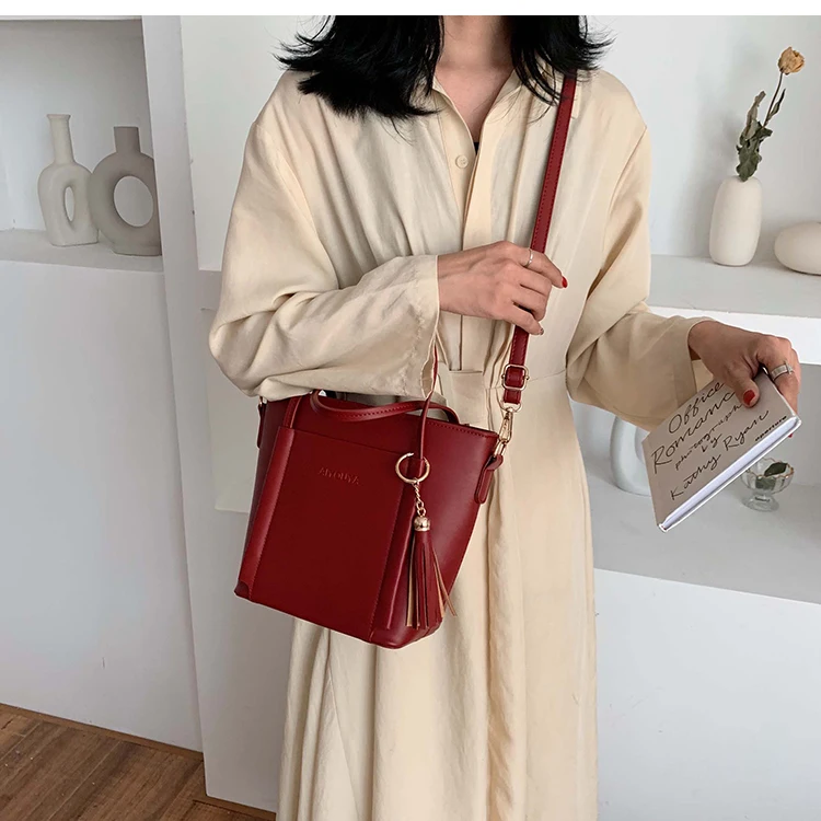 Новая волна Корейская версия женской дикой сумки через плечо модные ...