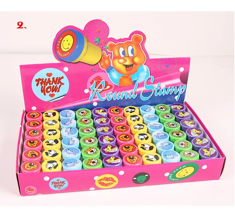 

6pcs / set of cartoon children seal stamp children animal series seal scrapbook stamping DIY children party stamping kawaii toys