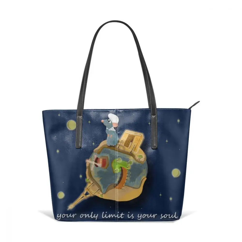 Le Petit Prince Сумочка Le Petit Dreamer Сумки С Короткими Ручками Женская Подростковая кожаная сумка-тоут с рисунком трендовые женские сумки - Цвет: Le Petit Chef