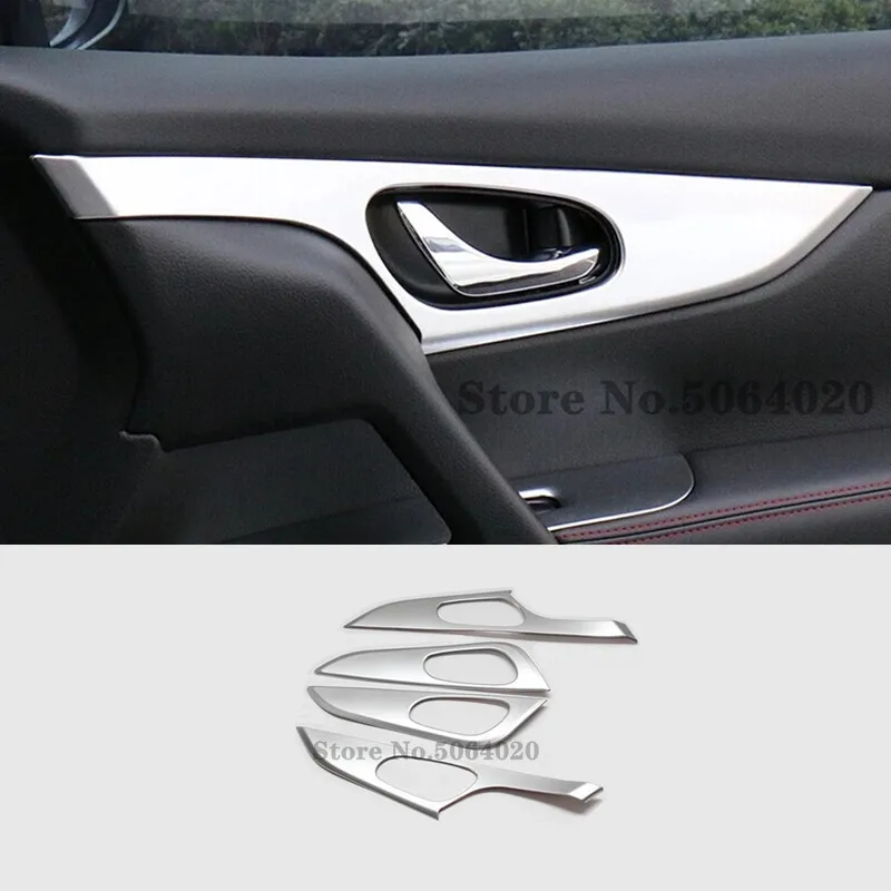 

ABS Matte For Nissan Rogue Sport Qashqai j11 2015 2016 2017 2018 2019 Inner Inside Door Handle Bowl Catch Bezel Frame Cover Trim