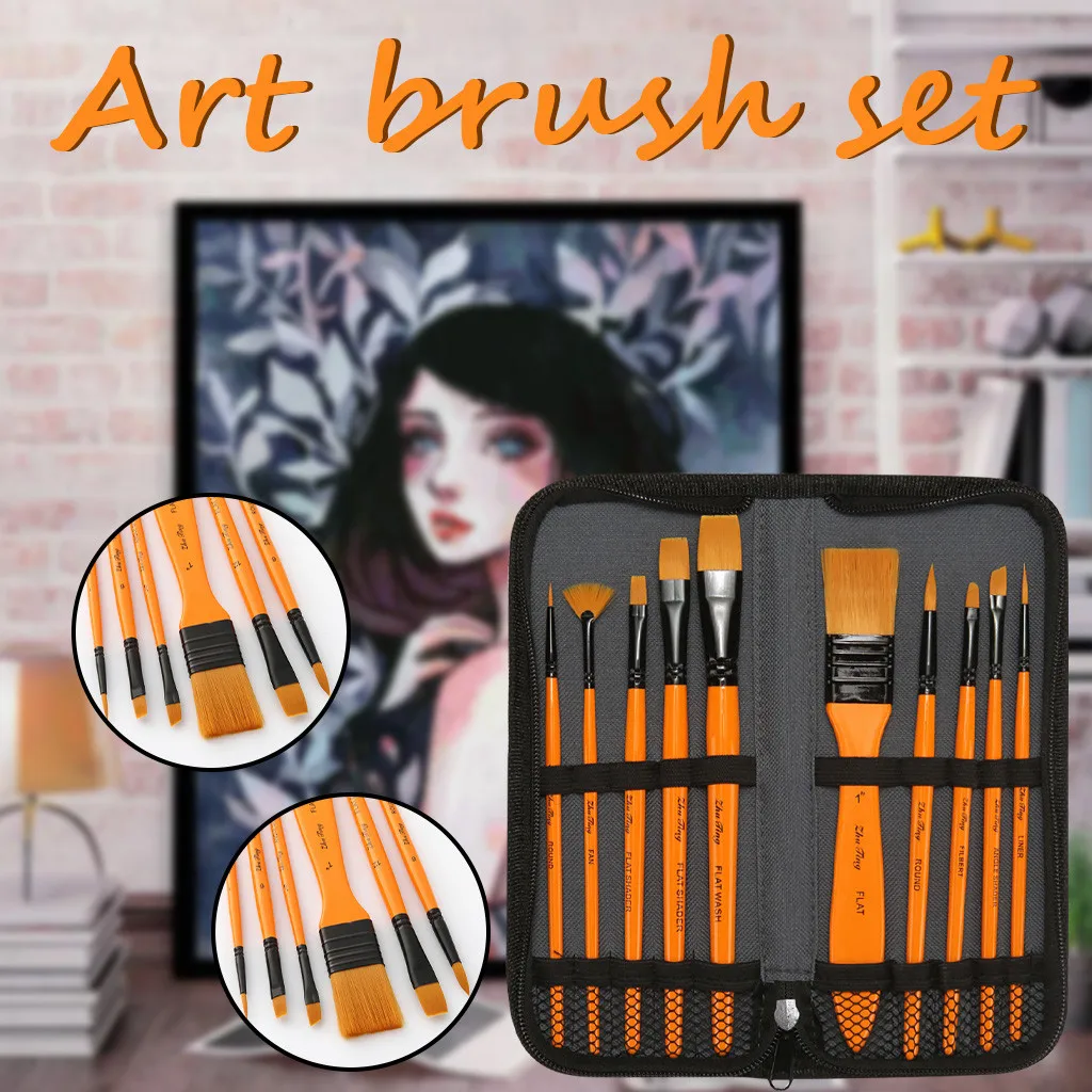 Акриловый набор кистей для рисования количество кисти живописи маслом рисунок