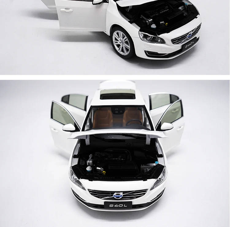 1:18 Volvo S60 S60L сплав модель автомобиля статические металлические модели автомобилей оригинальная коробка для коллекции подарков
