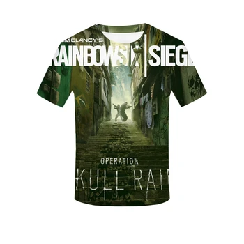 

High Quality Print T-Shirt Men Fashion 3D T-Shirt Rainbow Six Siege Men's Tops Casual Streetwear Short Sleeve 2019 Clothes camis